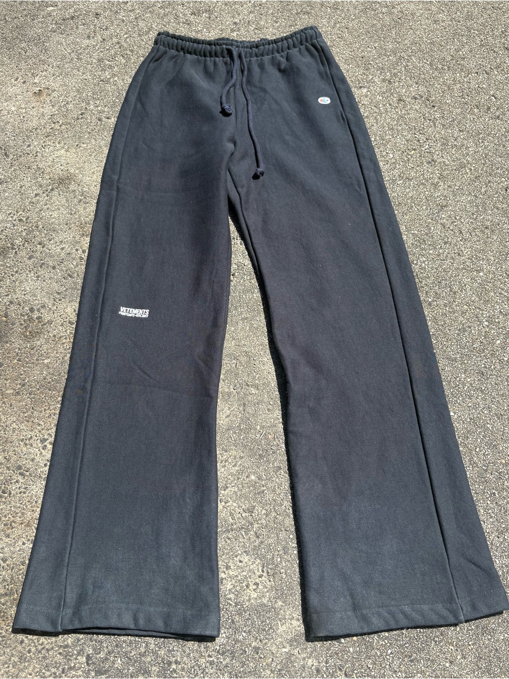 Champion X Vetememts Flared Wide-Leg Sweatpants